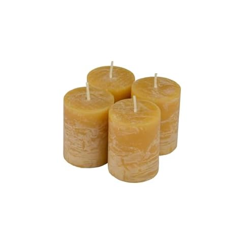 Bougies Pilier Jaune Moutarde Homéa Cover