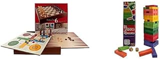 Comprar Aquamarine Games - 6 Juegos Clásicos: Ajedrez, Damas, Backgammon, Oca, Parchís, Escalera (Cp030) + La Torre De Colores, Miscelánea (Compudid Cp006) - Juego de Mesa Clásico para 2 Jugadores +3 Años