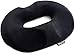 iMedic Cuscino ad anello per ciambella, in memory foam con rivestimento Deluxe, sollievo premium per emorroidi, pile, coccige o dolore post-natale, nero