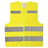 IDOU Hi Vis Kids Safety Vest| Lightweight,Adjustable & Comfy |Toddler Safety Vest,Reflective Vest Kids,toddler construction vest for Cycling & Running XS/Y1