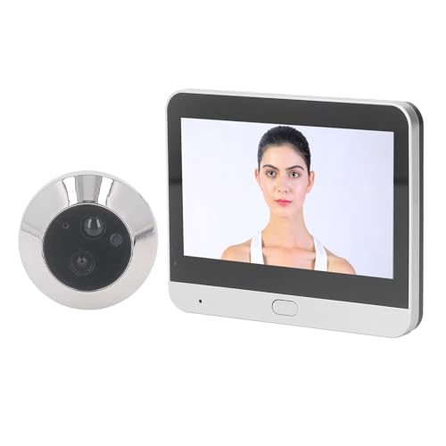 EBTOOLS Cámara Mirilla Inalámbrica, Visor Digital 1080P, Monitor 4.3 Pulgadas, Ángulo Amplio 120 Grados con Intercomunicador Nocturno miniatura 2
