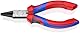 KNIPEX Rundzange mit Comfort-Griffen schwarz atramentiert 140 mm, 22 02 140
