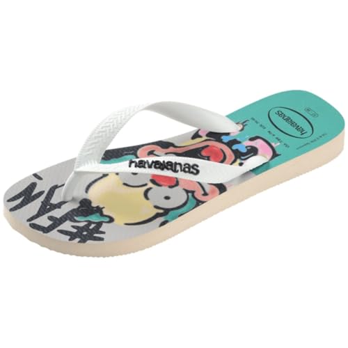 Chinelo Masculino Havaianas Simpsons (Bege, BR, Adulto, Faixa Numérico, M, 37, 38)