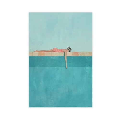 Poster Lazy Summer Swimsuit Girl pour decorer un mur vide