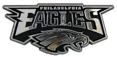 Philadelphia Eagles Silver Auto Emblem