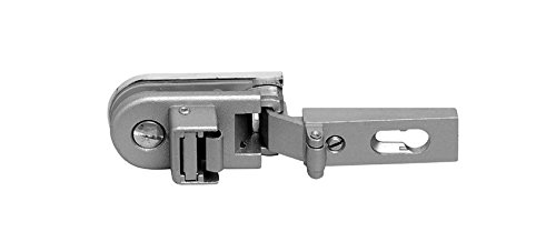 Cerniera Per Vetro Confalonieri CF01092 - Placca Rettangolare 60x30 In Nichel Satinato Opaco - Foto 3