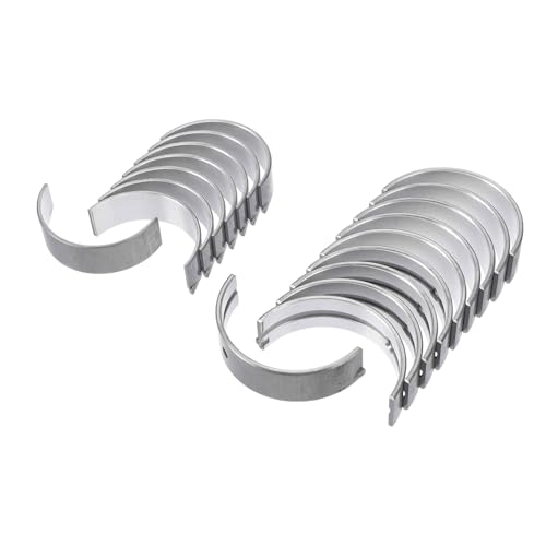 A ABSOPRO Juego De Cojinetes De Biela Principal Y De Conexión No. 210202B100/230602B120 Para Hyundai Accent 2013-2016 Motor Cojinete De Biela De Cigüeñal Metal Tono Plateado 18 Piezas