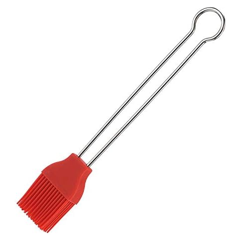 Westmark Brat- und Backpinsel, Länge: 20 cm, Silikon/Rostfreier Edelstahl Cover
