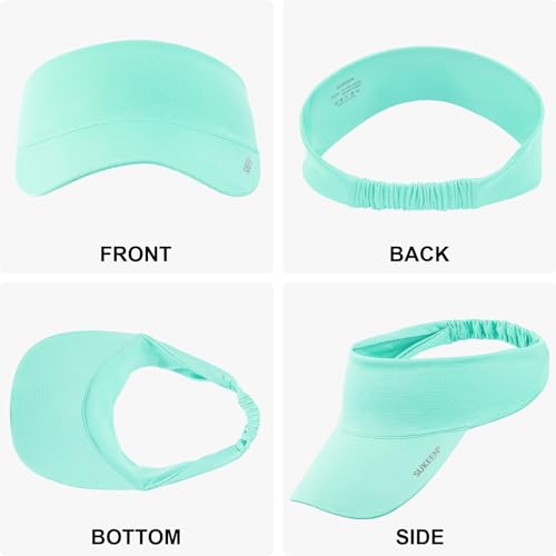 Image of Sukeen Cooling Stretchy Visor Free Size Cool Hat with UV Protection Brim Peak Vizor for Golf,Tennis,Cycling,Running