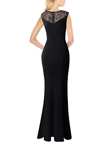 Image of VFSHOW Womens Formal Ruched Ruffles Evening Prom Wedding Party Maxi Dress