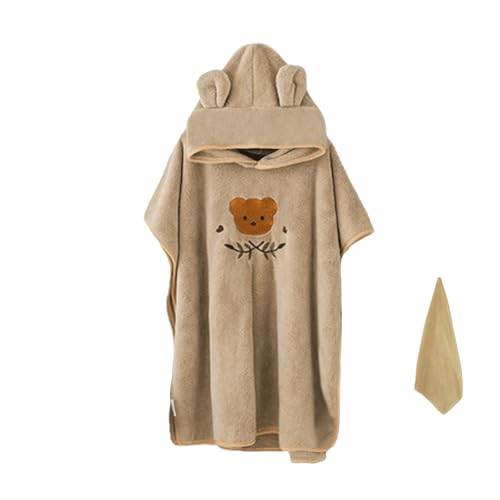 HAGOT Poncho de Bain pour Enfant, Serviette de Bain avec Capuche Bébé, Super Absorbantes Serviettes et Sorties de Bain, Serviette de Bain pour Nouveau-né...
