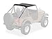 Bestop 52505-01 Black Crush Traditional Bikini Top for 1951-1962 M38A1 & 1955-1975 CJ-5