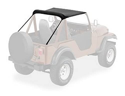 Haut de bikini traditionnel noir Bestop pour bâche de toit décapotable Jeep
