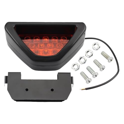 Luz de freno triangular y luces intermitentes de advertencia trasera para coche y moto 4