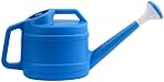 Watering Can for Plants,with Detachable Shower Head & Long Spout, 2.5L Large Capacity Plastic Watering Pot for Indoor Outdoor Garden, Flowers, 1/2 Gallon (Blue)