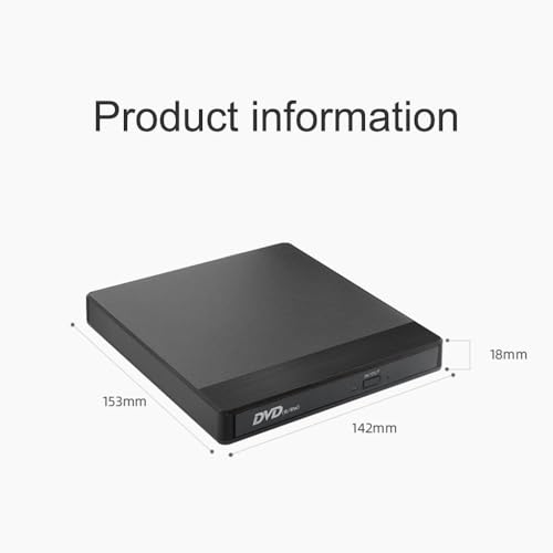 Unidad óptica externa USB 2 en 1 con lector y grabadora miniatura 6
