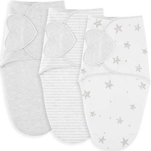 Susurration 3-Pack Swaddle Schlafsack Baby - 100% Baumwolle Baby...