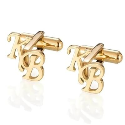 Personalized Silver Initial Name Cufflinks for Men, Groom Wedding, Men's Shirt, Letter Custom Cufflinks