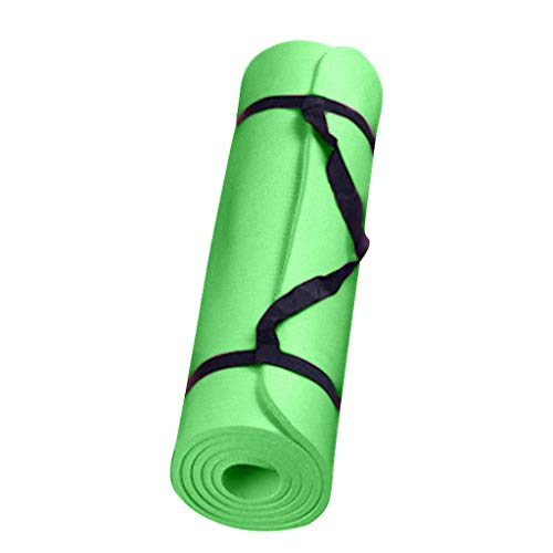 Topgrowth Yoga Mat Non Slip Pilates Mats Extra Thick Stretching Mats for Home Floor Mat for Exercise Fitness Cushioned Exercise Floor Mat Small Foam Mats 183CM (Green)