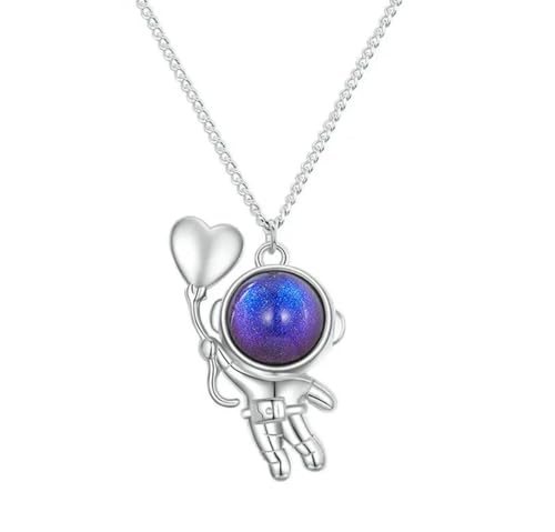 Pendentif astronaute univers en argent 925 idéal pour le quotidien