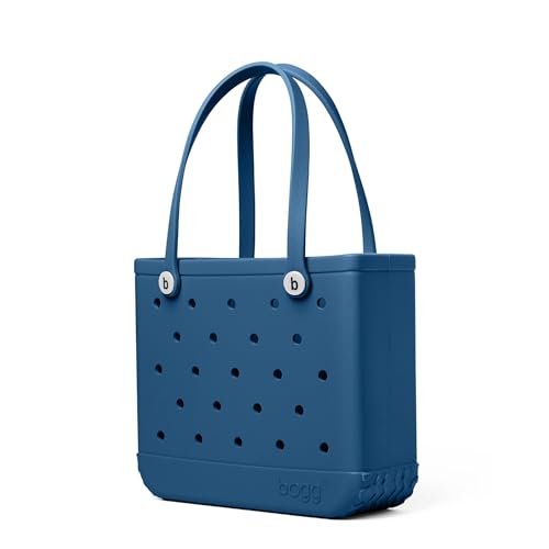 Image of BOGG BAG Medium Tote - 15 inch x 12.5 inch x 5 inch - Durable, Washable, Tip-proof - Beach, Pool, Boat, Work, Sports (Tail Feathers Peacock with White Buttons)