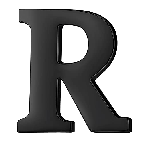 Image of HONEY BEAR Initial Alphabet Letter Lapel Pins Collar Badge Brooches for Mens /Womens Shirt Dress Decoration Black