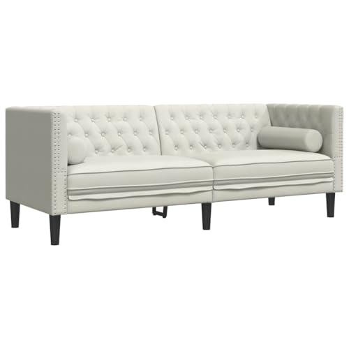 VidaXL Sofá Chesterfield 3 plazas con Cojines
