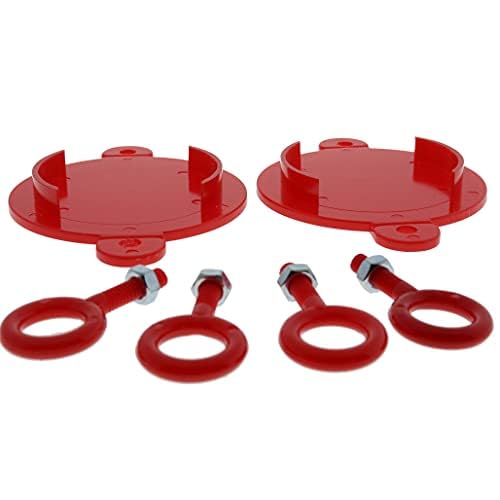 Fire Department Connection (FDC), Breakable Caps, 2 1/2", Plastic, Red, Set of 2