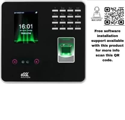 Essl MB20 device with QR code for online support