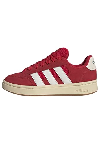 adidas Women's Grand Court Alpha, Pure Ruby/Off White/Warm Vanilla, 10