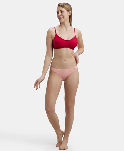 Jockey 1615 Everyday Bra| Wirefree | Non Padded | Full Coverage | Soft Adjustable Straps | Super Combed Cotton Elastane Fabric