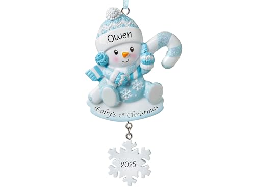 UniqXmas Personalized Baby's First Christmas Ornament 2025 |