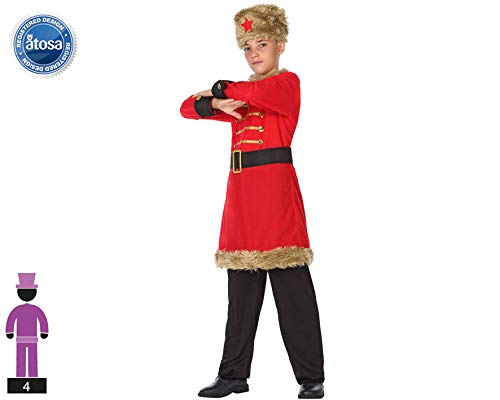 Atosa-56810 Disfraz Ruso, Color Rojo, 5 a 6 años (56810)