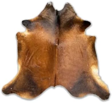 Tapete de Couro Marrom em formato de boi