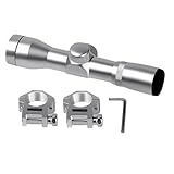 360 Tactical 4X30 Silver Finish Shotgun, Rifle Scope with...