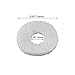 BQLZR Beige 12mm Dia Piano Felt Front Rail Regulating Punchings Keyboard Balance Washers Repair Parts Pack of 90