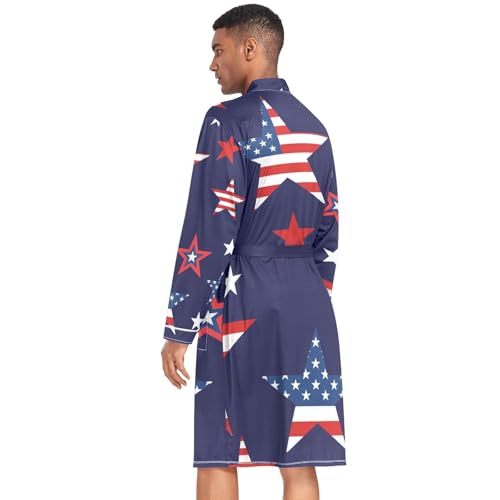 Poeticcity Men Kimono Satin Robe, Wedding Short Bathrobe Sleepwear Dressing Gown M-XL2