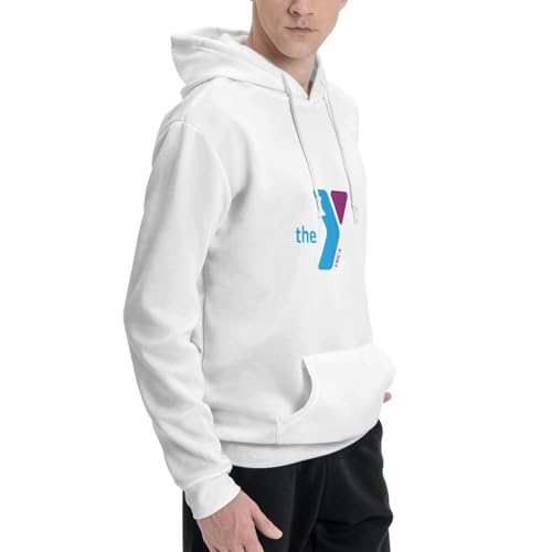 Ymca Mens Pullover Hooded Padded Sweatshirt,Mens Casual Hooded Sweatshirt2