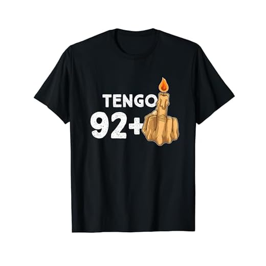 92+1 Dedo Medio Vela De Cumpleaños Para El 93º Cumpleaños Camiseta
