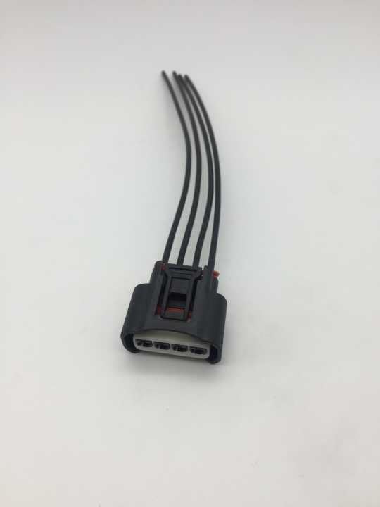 10pcs/lot 4 Pin/Way High-Voltage Ignition Coil Plug Connector with Pigtail for Toyota Lexus HS250h Camry Corolla Rav4 Highlander - (Color Name: Wire Color Random)