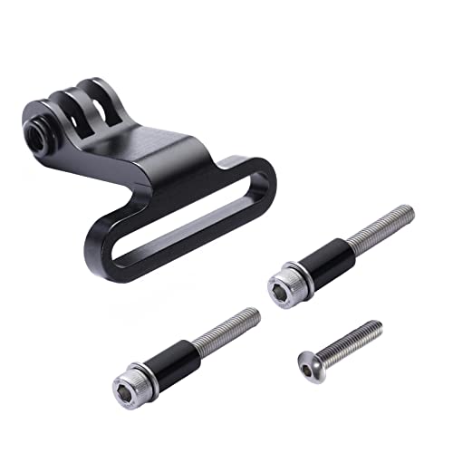VEXPLO Soporte de horquilla de manillar de bicicleta para cámara de acción GoPro, soporte de horca de bicicleta todo metal sólido con pernos de hombro M5 x 35 mm