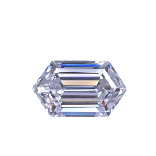 Moissanite diamant couleur D forme hexagonale pour bijou DIY