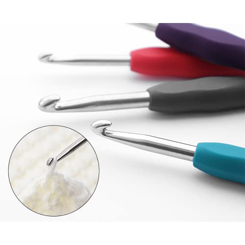 Fapiwen Crochet Hooks Kit, 8 Pieces Set Woolen Crochet Needle, Knitting & Crochet Supplies for Beginners, DIY Knitting Kit for Knitting Sweaters, Scarves and Hats