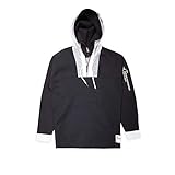 Nike Men's Jordan Engineered 1/2-Zip Hoodie Black/White AT9779-010 (Size: XL)