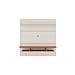 Manhattan Comfort Tribeca Mid-Century Modern Floating Entertainment Center with D?cor Shelves, 62.99", Off White/Terra Orange Pink