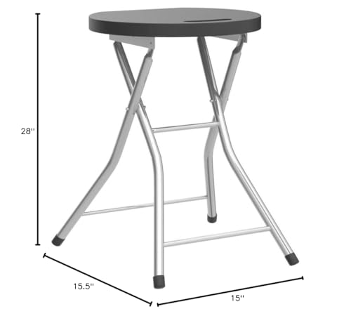 Goplus-Folding-Stool-Extra-Tall-28-inch-Foldable-Camping-Stool-for-Adults-with-550-lb-Capacity-Portable-Plastic-Fold-up-Stool-Collapsible-Round-Stool-with-Handle-for-Fishing-Hiking-Gardening-BBQ