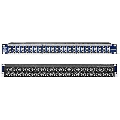 Samson S-Patch Plus 48-Point Audio Patch Bay مع اتصالات هاتفية 1/4 بوصة