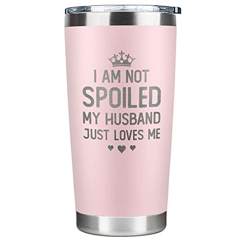 Gifts for Wife from Husband - Wife Gifts - Wedding Anniversary for Women, Valentines, Birthday Gift Ideas, Mothers Day, Christmas Gift for Her - Romantic Cup for Her - 20 Oz Stainless Steel Tumbler