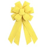 chmacura Large Yellow Wreath Bow for Front Door...