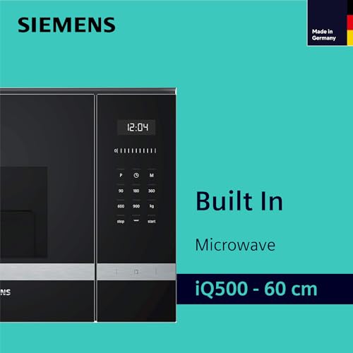 Siemens Built In Microwave, 60 cm, 25 Liters Microwave, CookControl8, German Engineering Microwave Oven, BE555LMS0M